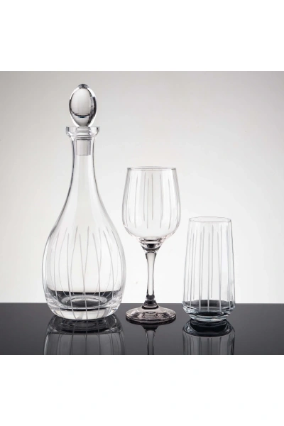 Çubuk El Dekor Kesme Cam Su Takımı 25 Parça 12 Kişilik