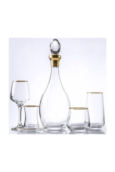 62 Parça Gold Bardak Takımı Çeyiz Sofra Seti