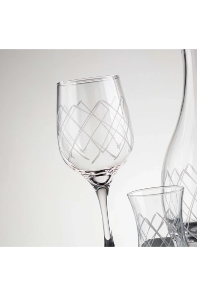 25 Parça 12 Kişilik Kareçubuk Platin El Dekor Kesme Cam Su Takımı