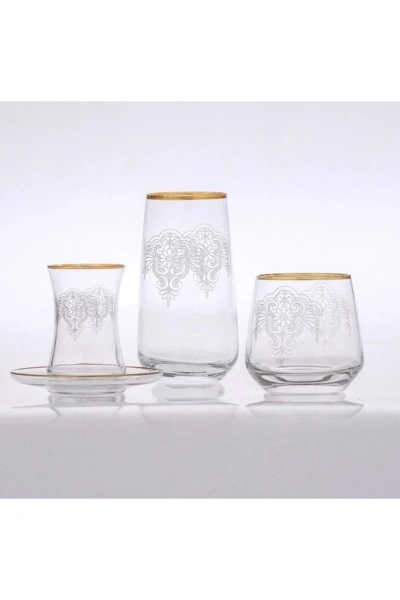 61 Parça 12 Kişilik Desenli Su Takımı