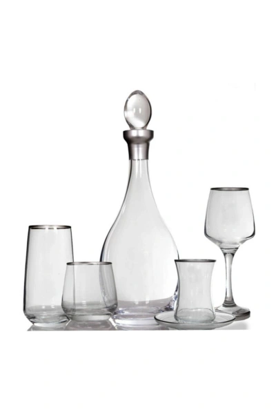 62 Parça Gümüş Bardak Takımı Çeyiz Sofra Seti