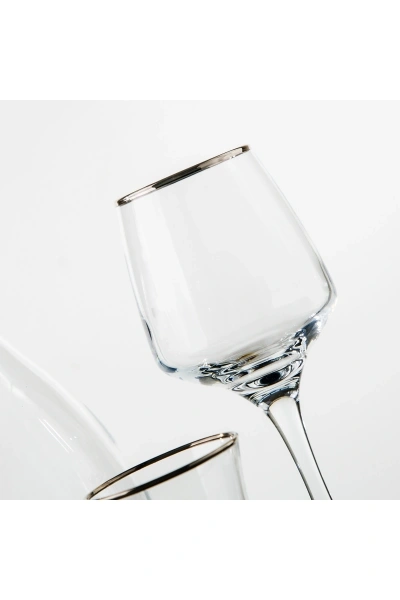 61 Parça 12 Kişilik Gümüş Cam Su Takımı Çeyiz Seti