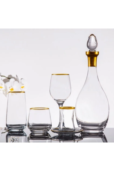 61 Parça 12 Kişilik Gold Yaldızlı Cam Su Takımı Çeyiz Seti