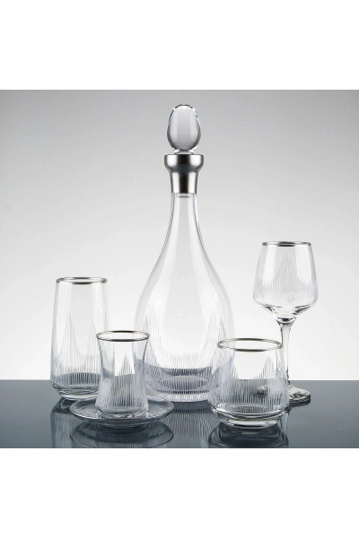 61 Parça 12 Kişilik Gümüş El Dekor Kesme Su Takımı