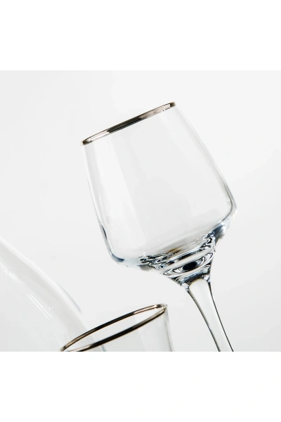 61 Parça 12 Kişilik Gümüş Yaldızlı Su Takımı