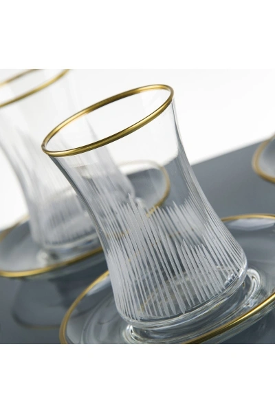 Gold El Dekor Kesme Su Takımı 61 Parça 12 Kişilik