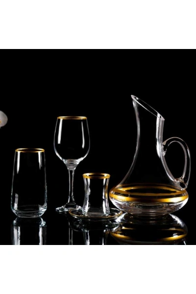 31 Parça 6 Kişilik Gold Cam Su Takımı