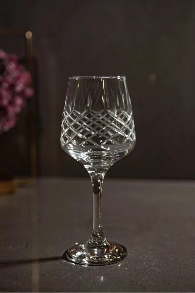 61 Parça 12 Kişilik Kareçubuk El Dekor Kristal Kesme Cam Su Takımı