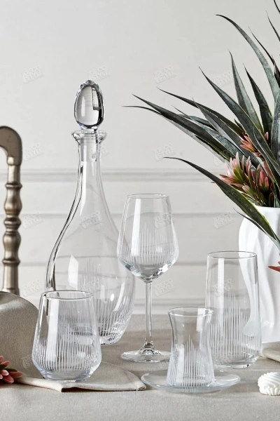 Hisar 61 Parça 12 Kişilik Cam Bardak Seti