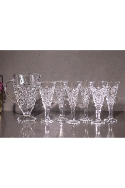 7 Parça Cam Su, Meşrubat Seti 1,5lt-270cc