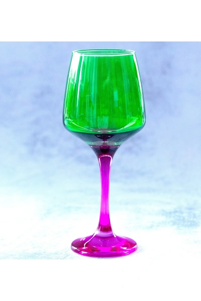 6 Parça Renkli Kadeh Bardak Seti 295cc