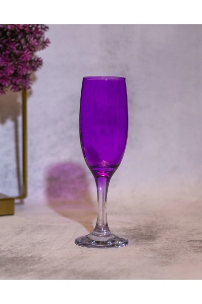 6 Parça Renkli Kahve Yanı Kadeh Bardak Seti 190cc