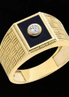 14 Ayar Altın Duvar Modeli Erkek Yüzüğü