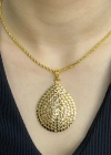 14 Ayar Altın Pullu Zincirli Kolye
