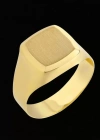 14 Ayar Altın Sade Erkek Yüzüğü