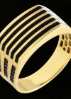 14 Ayar Altın Sıralı Erkek Yüzüğü
