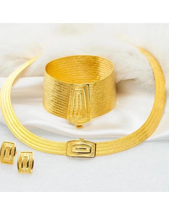 14 Ayar Altın 15 Sıra Trabzon Hasır Set Takımı