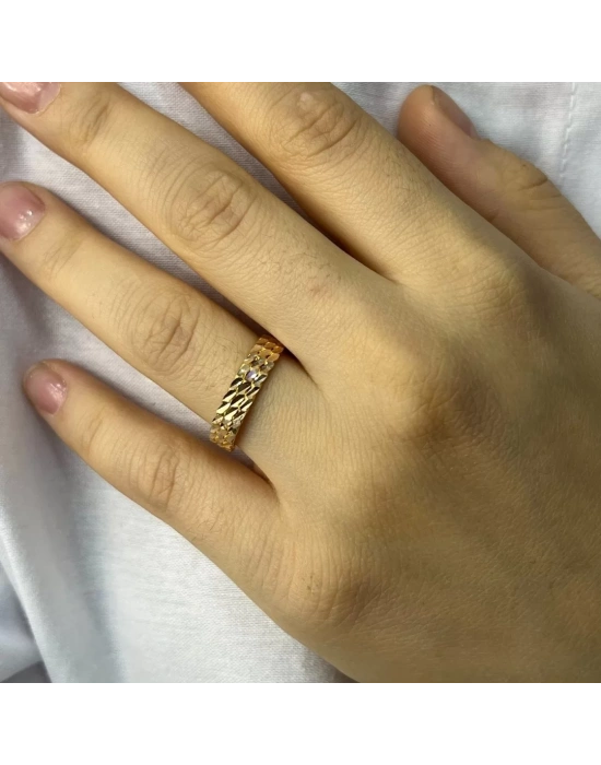 14 AYAR ALTIN 3 SIRA BURMA YÜZÜK