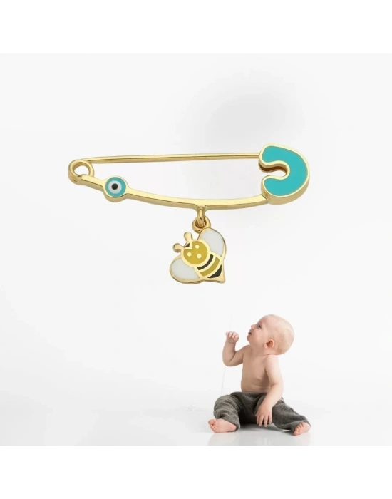 14 Ayar Altın Arı Bebek İğnesi