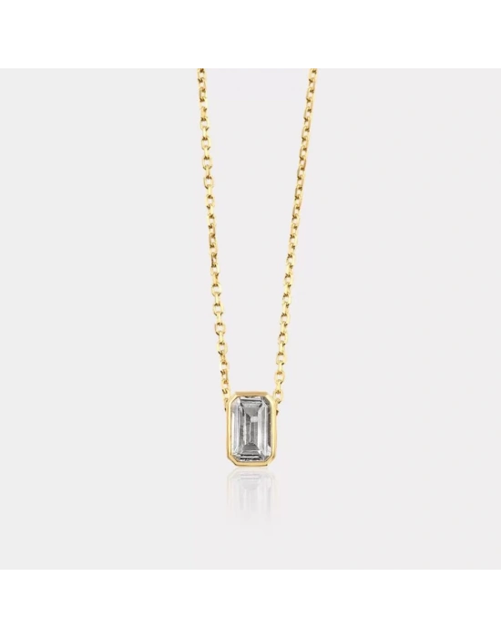 14 Ayar Altın Baget Kolye