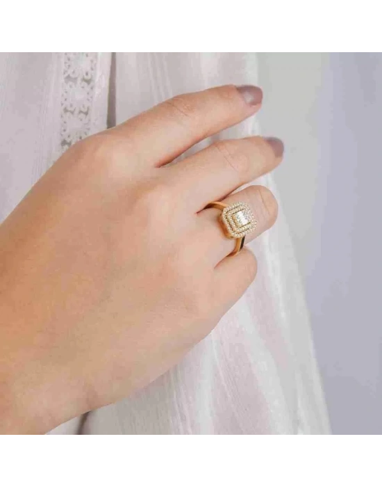 14 Ayar Altın Baget Yüzük