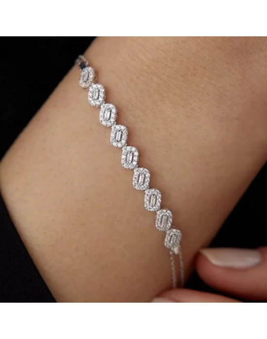 14 Ayar Altın Baget Zincirli Su Yolu Bileklik