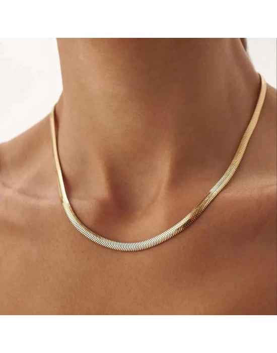 14 Ayar Altın Balık Sırtı Zincir