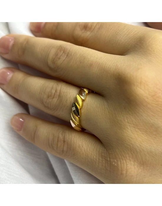 14 AYAR ALTIN BAŞAK BURMA YÜZÜK