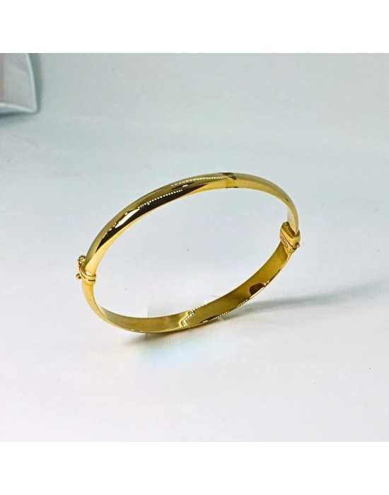 14 Ayar Altın Bilezik Kelepçe