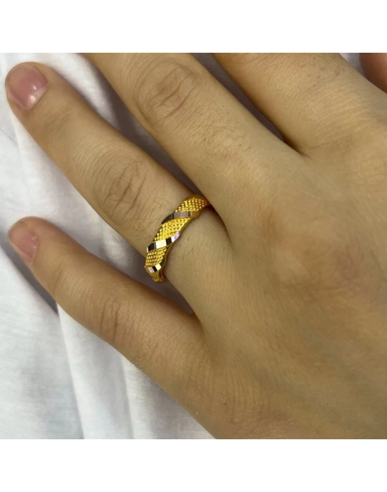 14 AYAR ALTIN ÇAPRAZ YÜZÜK