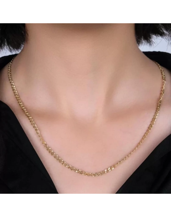 14 Ayar Altın Çiftli Gurmet Zincir