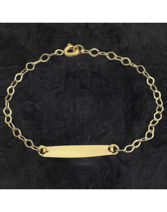 14 Ayar Altın Çocuk Künyesi