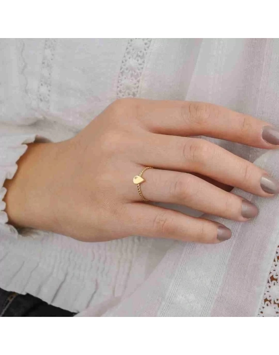 14 Ayar Altın Damla Eklem Yüzük