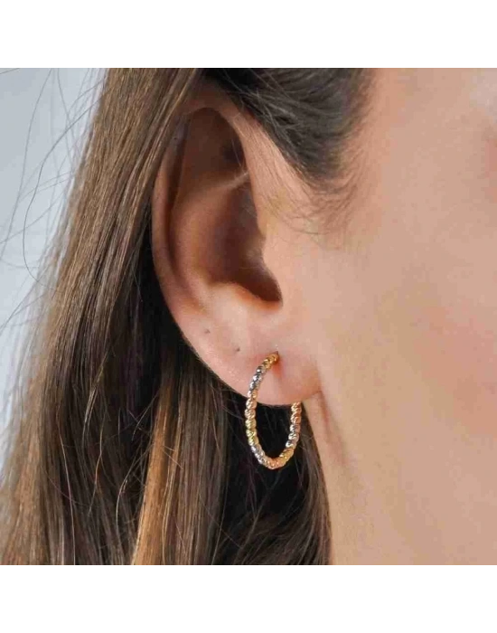 14 Ayar Altın Dorika Küpe