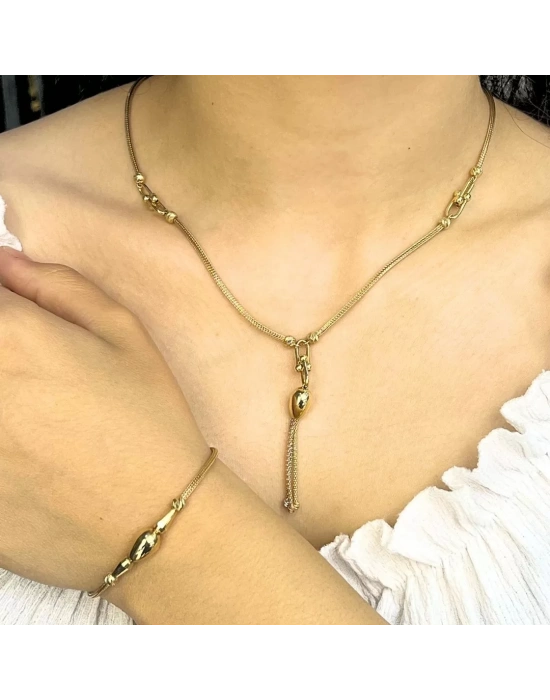 14 Ayar Altın Dorika Set Takımı