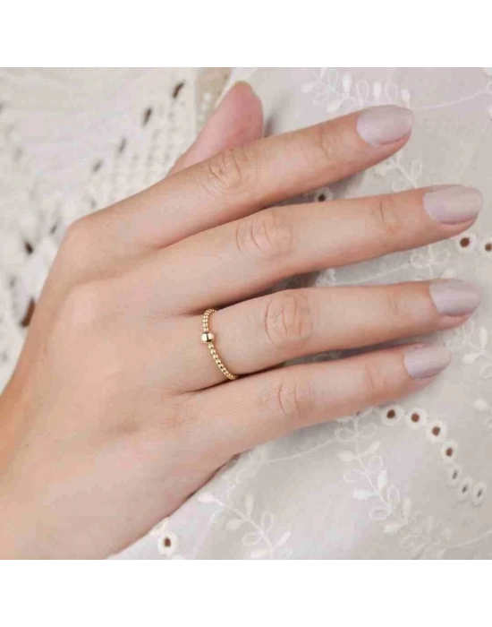 14 Ayar Altın Eklem Dorika Yüzük