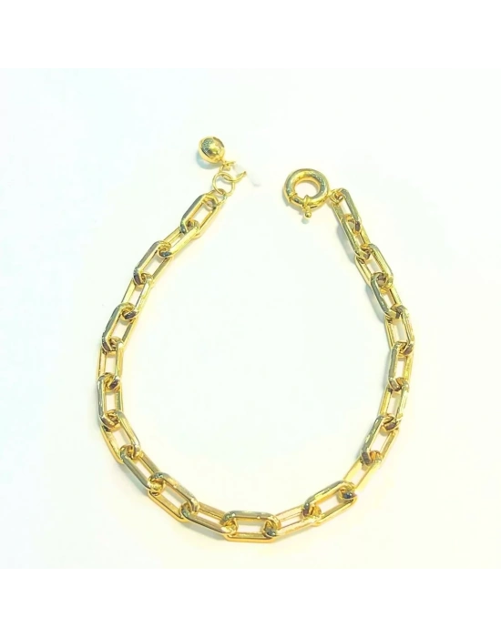 14 Ayar Altın Geniş Ataç Bileklik