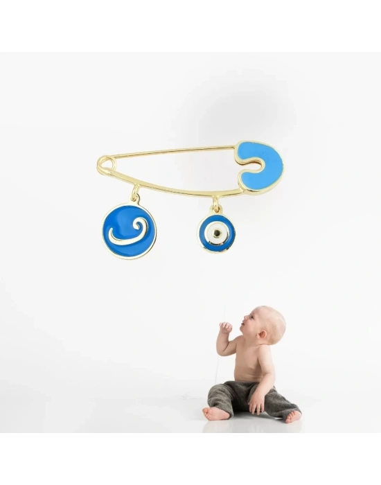 14 Ayar Altın Gözlü Vavlı Bebek İğnesi