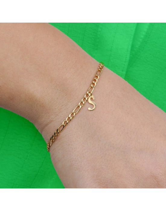 14 Ayar Altın Harfli Bileklik