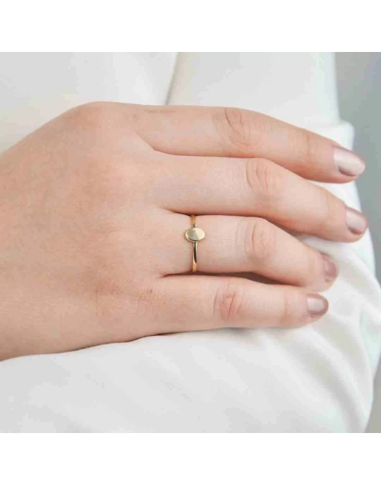 14 Ayar Altın Harfli Eklem Yüzük