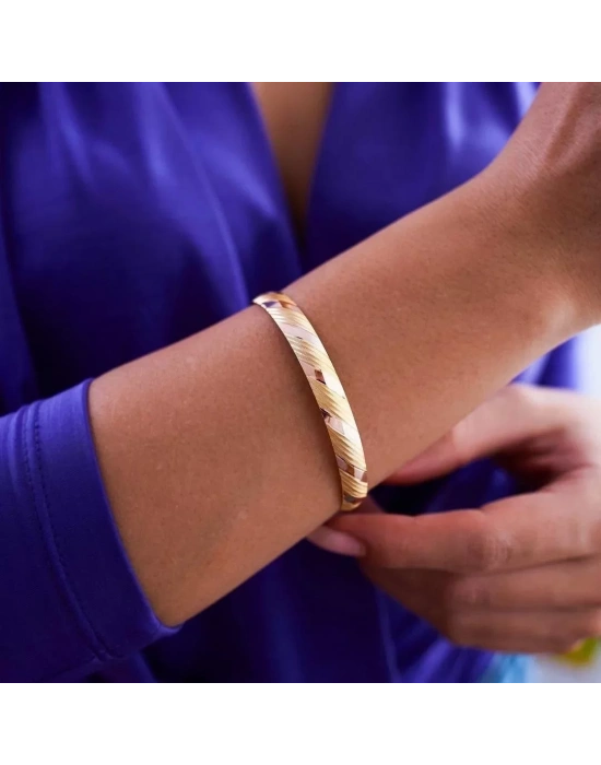 14 Ayar Altın İnce Bilezik