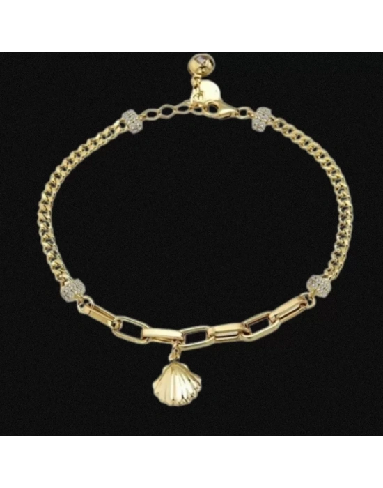 14 Ayar Altın İtalyan Midye Bileklik