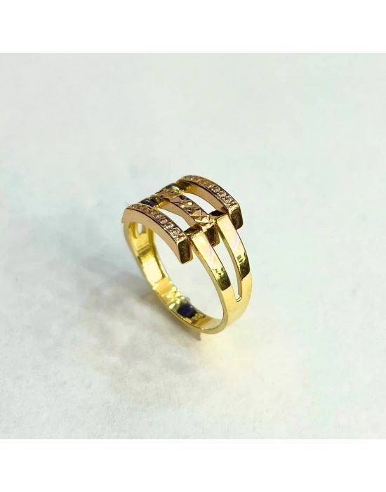 14 Ayar Altın Kaburga Yüzük