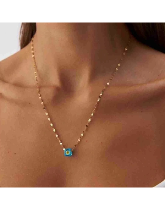 14 Ayar Altın Kalın Aynalı Zincir