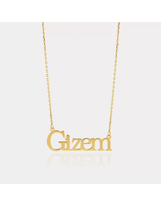 14 Ayar Altın Kişiye Özel İsimli Kolye