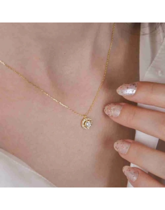 14 Ayar Altın Kronet Kolye