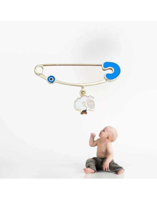 14 Ayar Altın Kuzu Bebek İğnesi