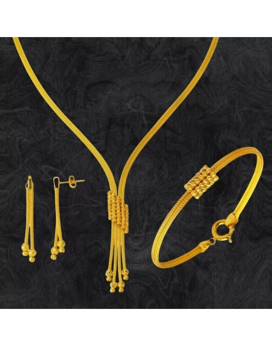 14 Ayar Altın Mesh Örgü Set Takımı