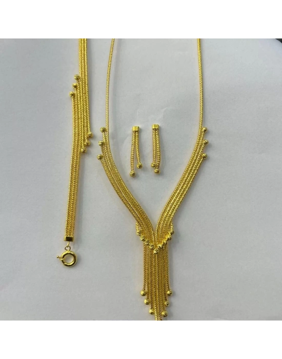 14 Ayar Altın Mesh Set