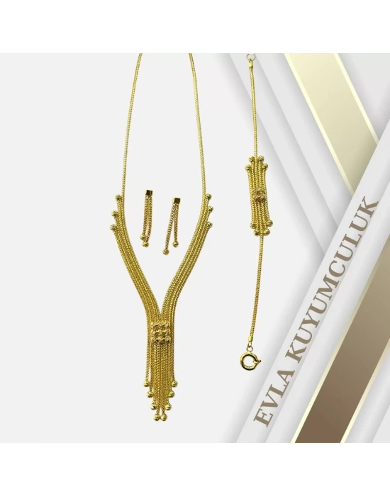 14 Ayar Altın Mesh Set